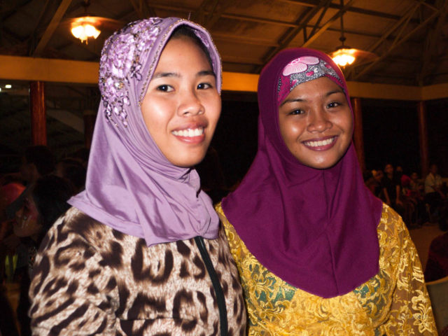 Typical Moslem attire in Mindanao